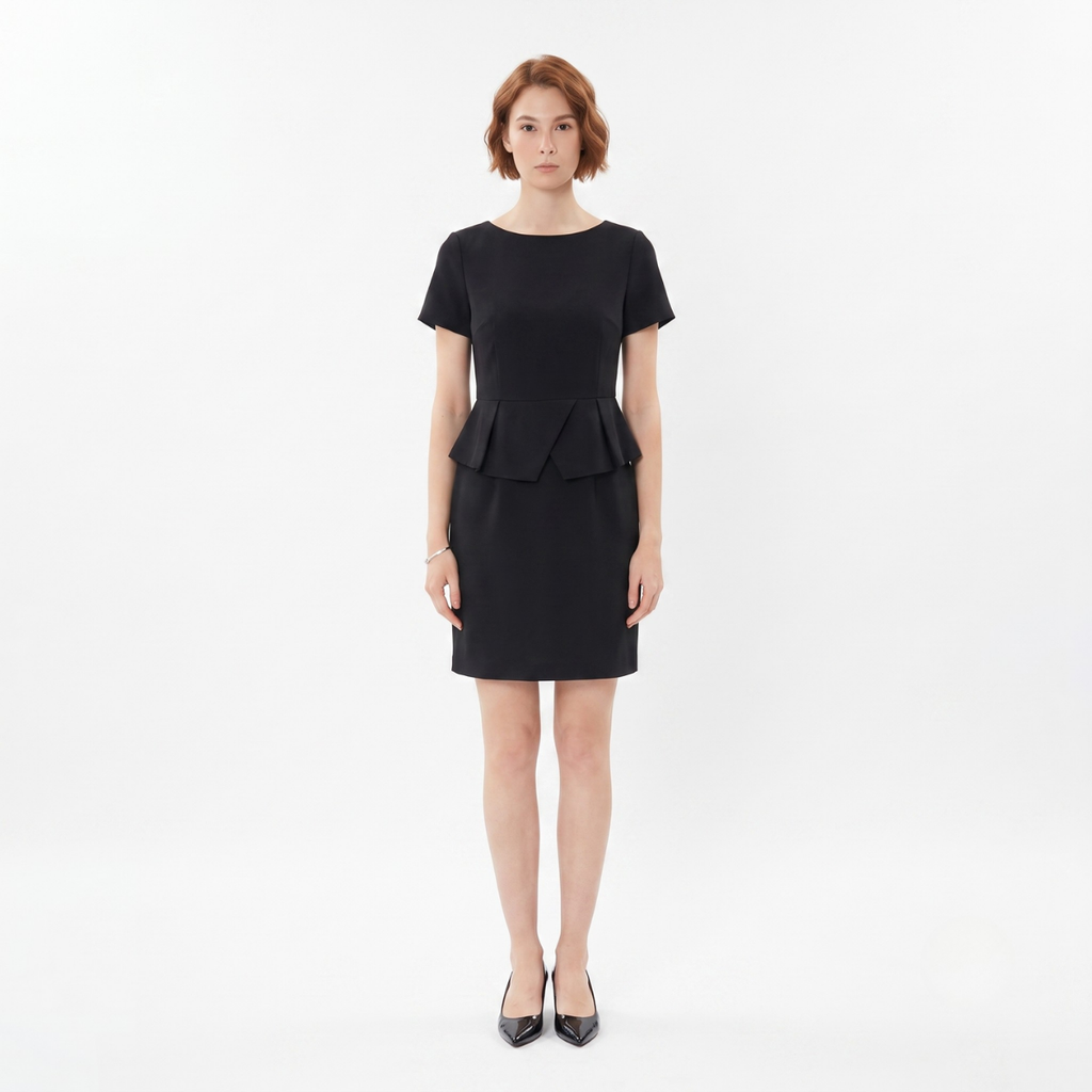 Black Peplum Dress