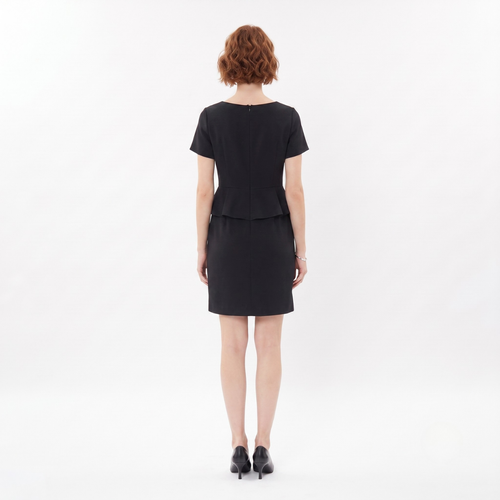 Black Peplum Dress