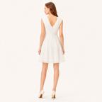 Textured Jacquard Sleeveless Midi Dress