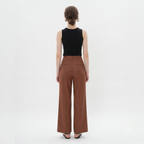 Brown High Waist Wide Leg Pants