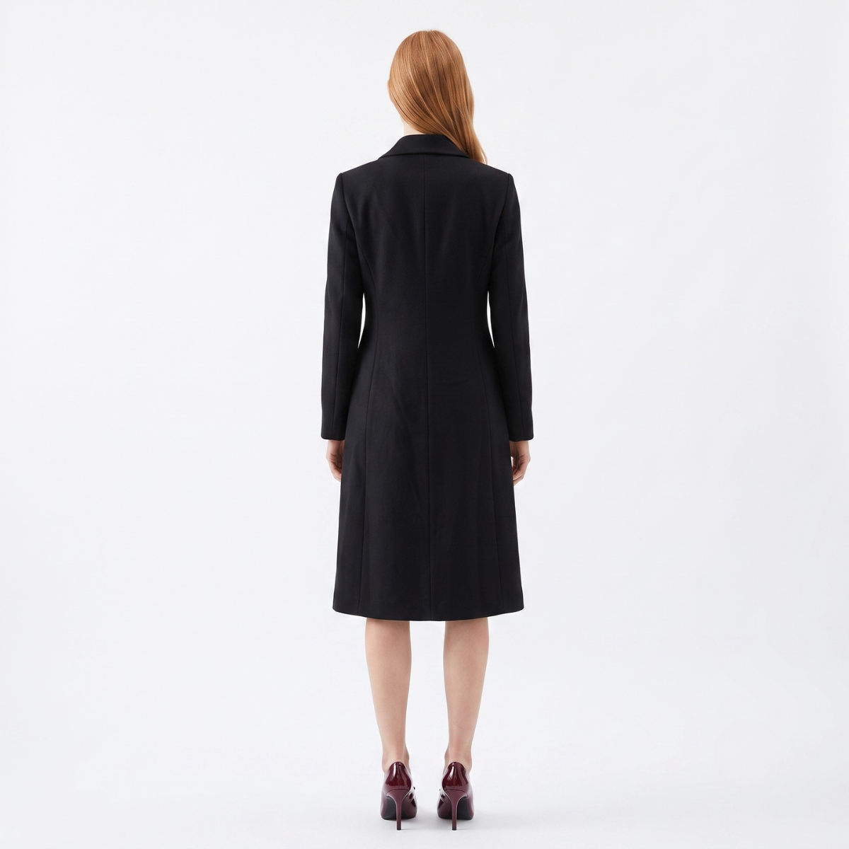 Black Long Sleeve Belted Blazer