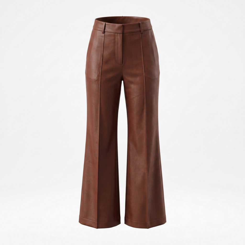 Brown High Waist Wide Leg Pants