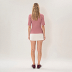 Pink Wrap Knit Top