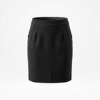 Black Tailored Skirt