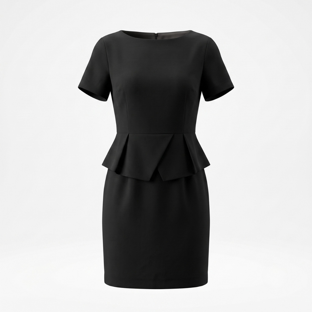 Black Peplum Dress