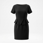 Black Peplum Dress