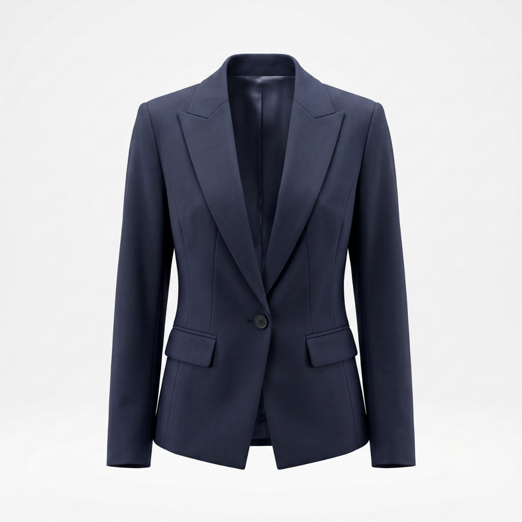 Navy Blue Classic Tailored Blazer