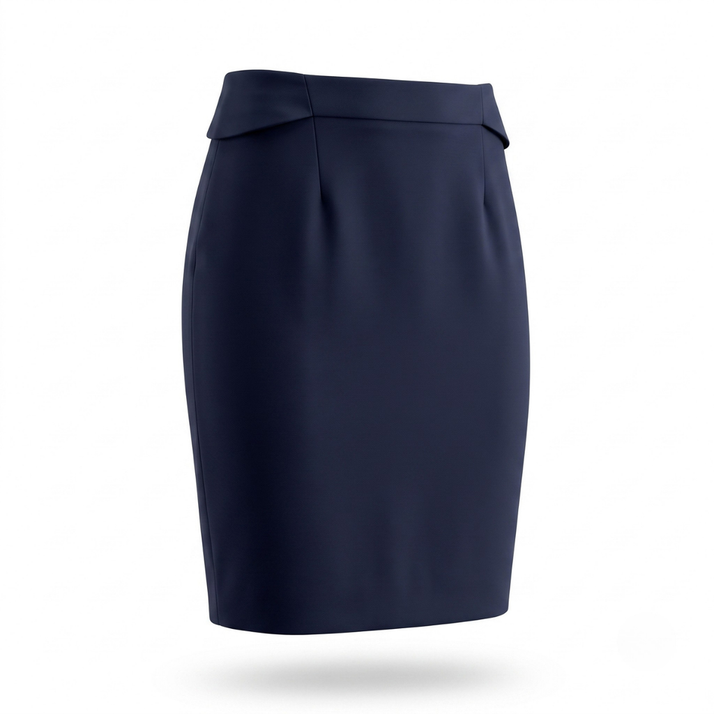 Navy Blue Pencil Skirt
